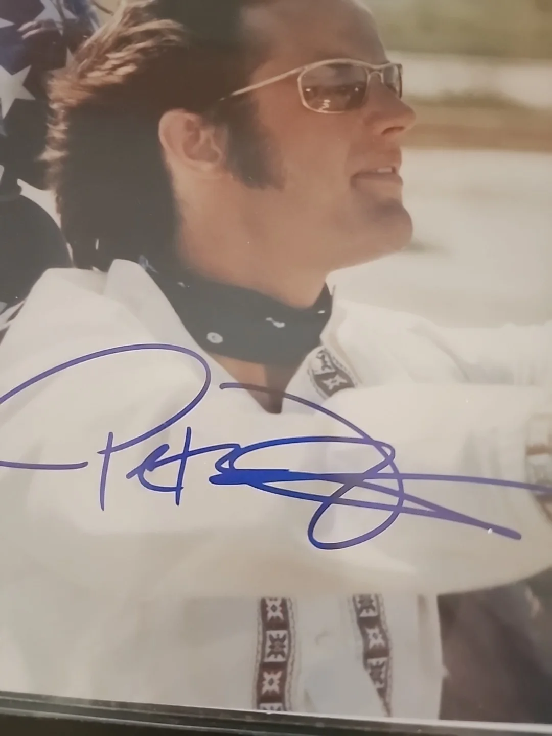 PETER FONDA — PETER FONDA SIGNED EASY RIDER PHOTO 8X10 MOTORCYCLE AUTOGRAPH BECKETT COA RIP, изображение 2
