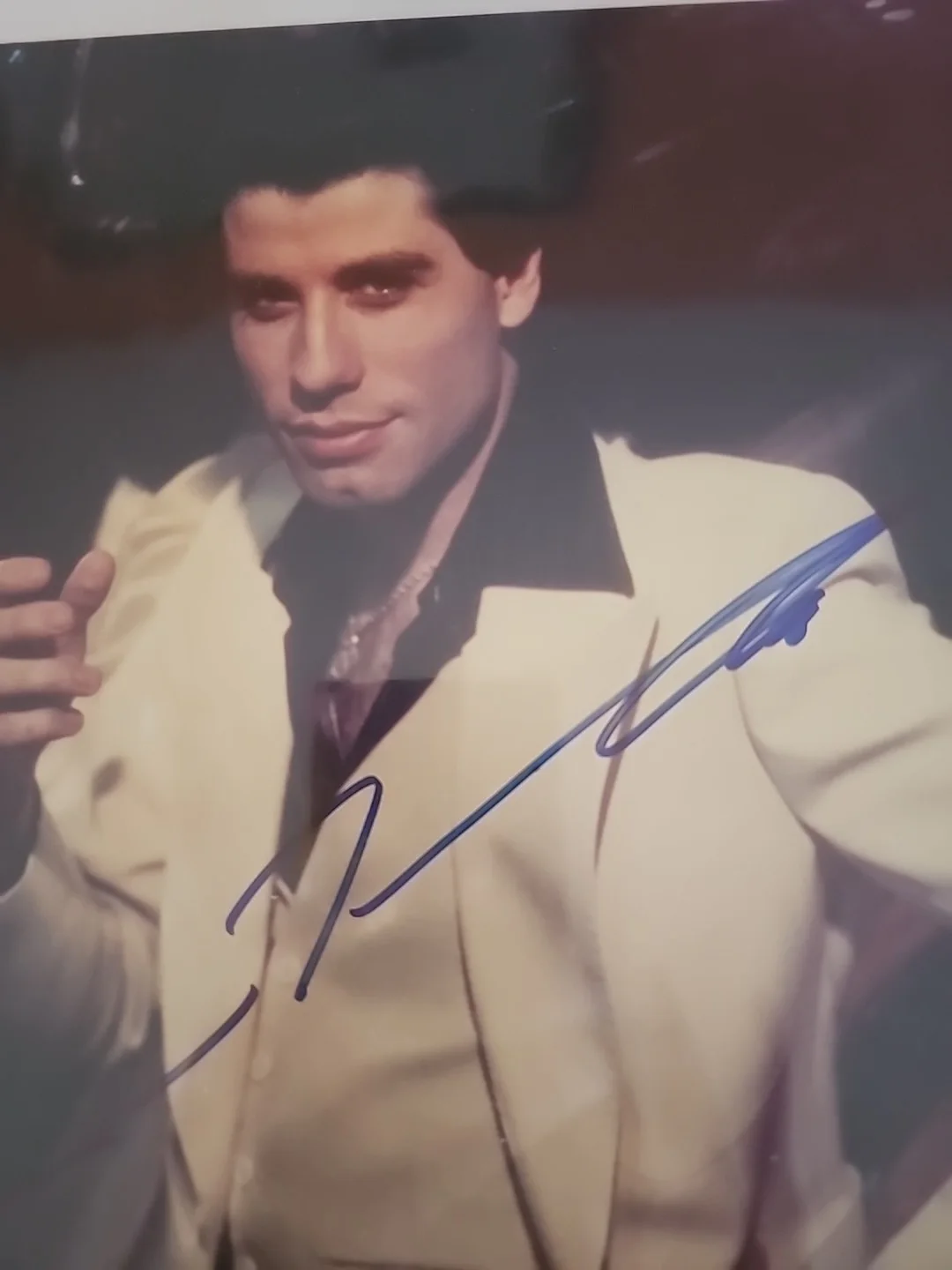 John Travolta — 🕺 JOHN TRAVOLTA Signed AUTO 8.5x11 Color Photo Saturday Night Fever COA 🕺, изображение 2