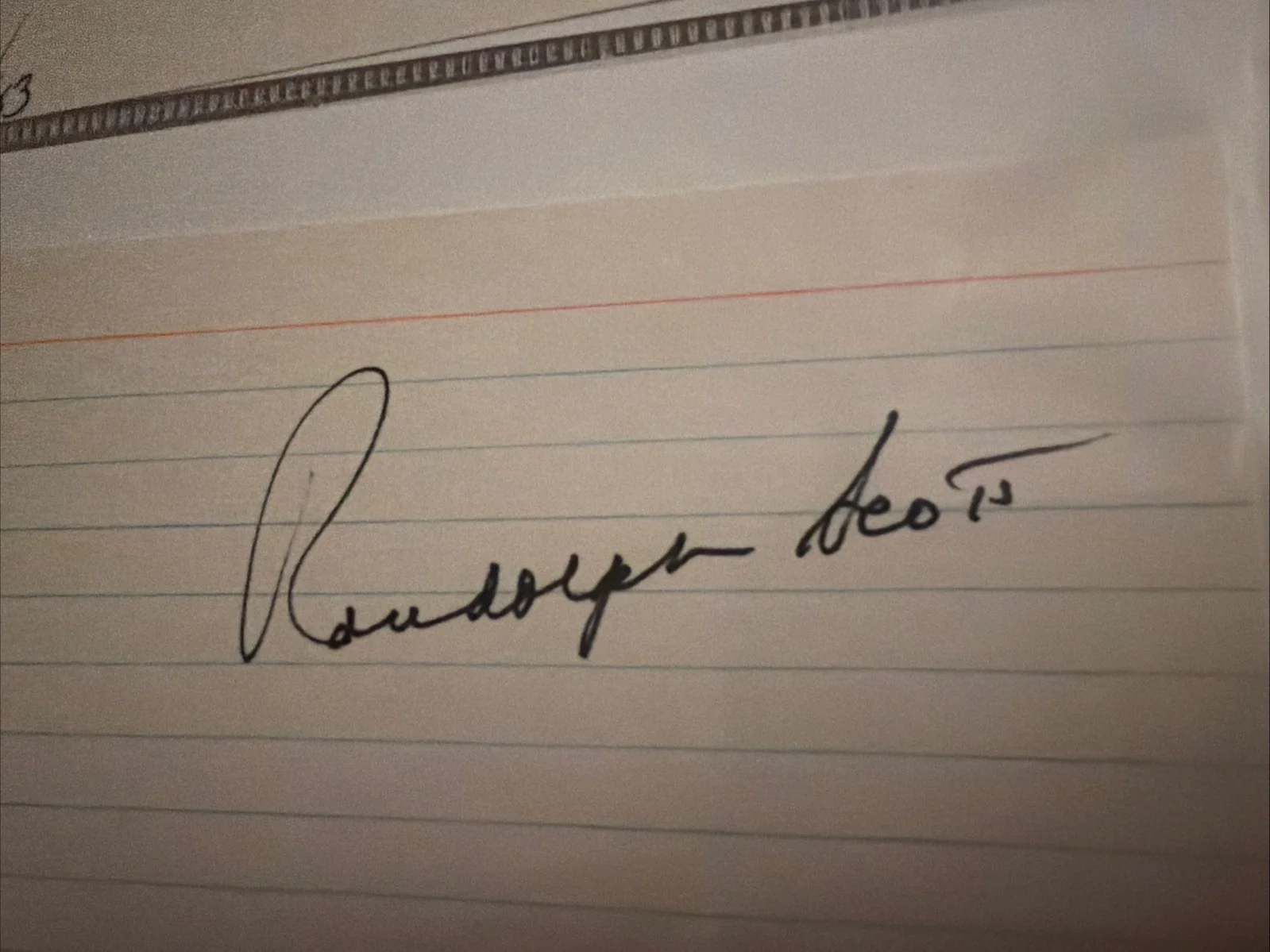 RANDOLPH SCOTT Signed 3x5 Index Card Autograph - Western Movie Legend, image 2