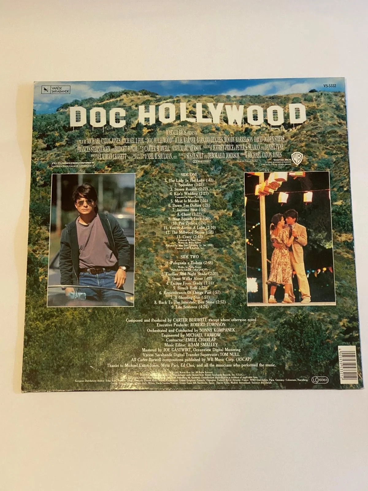 Michael J Fox Autographed Doc Hollywood 12” Vinyl Soundtrack LP Signed Rare, изображение 5