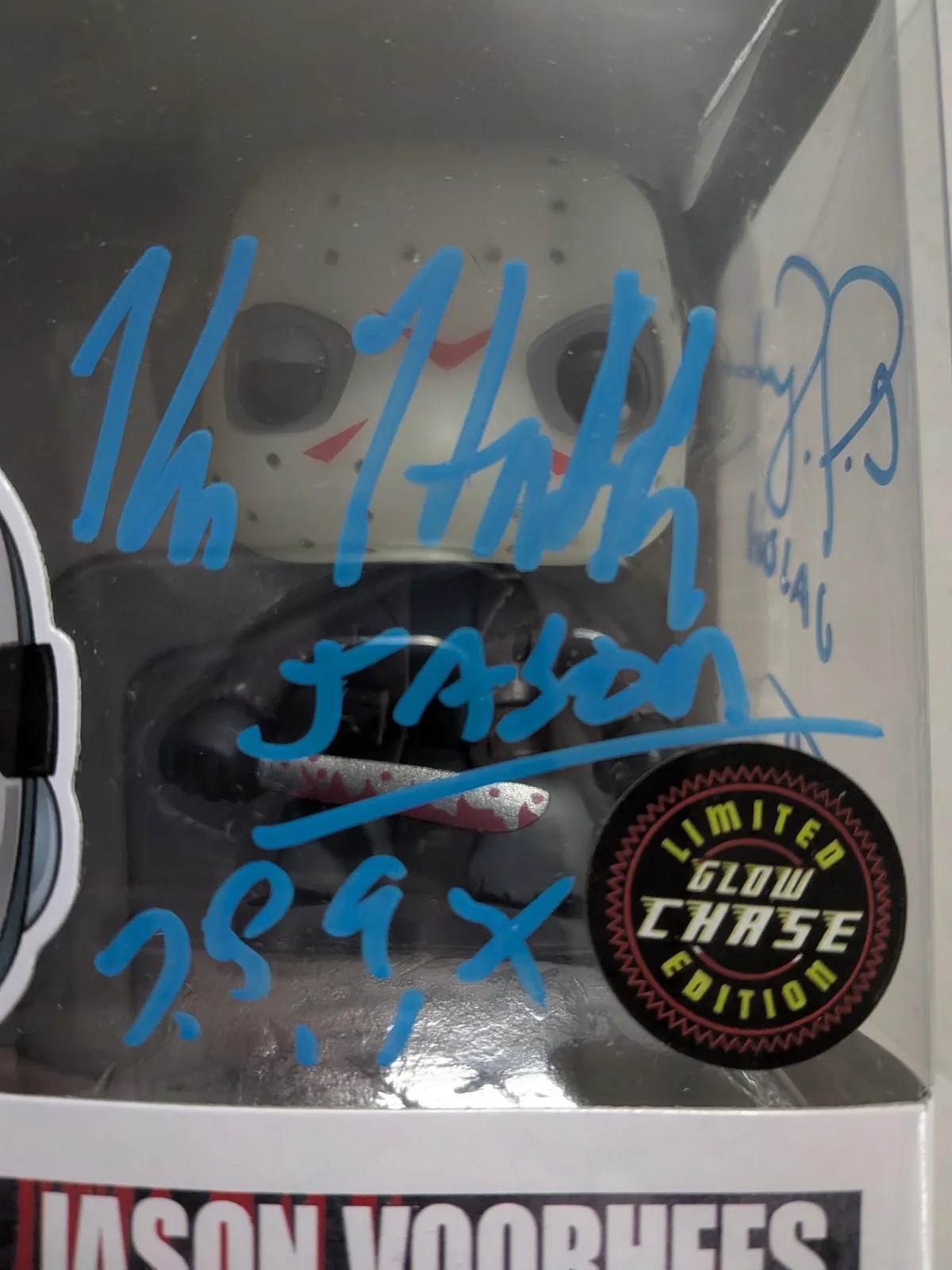 KANE HODDER CJ GRAHAM Signed Funko Pop CHASE Glow Limited Jason F13 JSA COA RARE, изображение 2