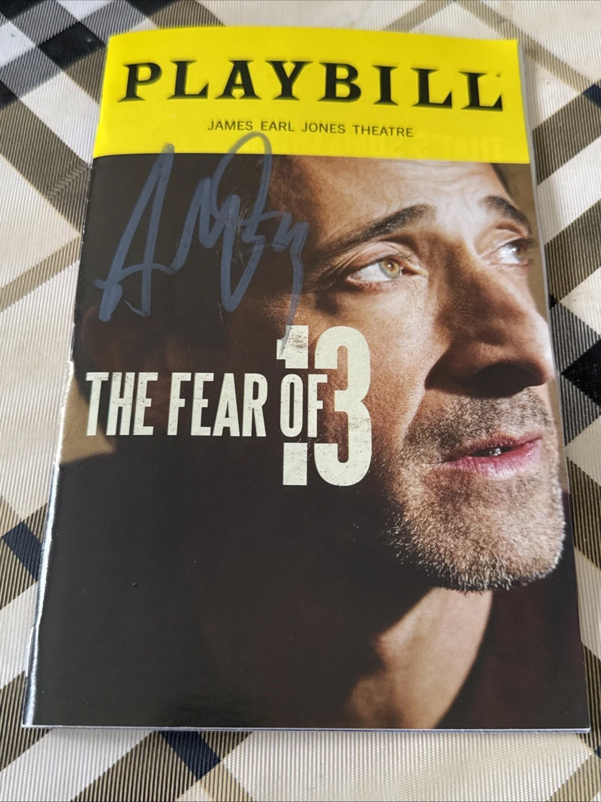 Adrien Brody — The Fear of 13 signed Broadway Playbill Adrien Brody Autographed