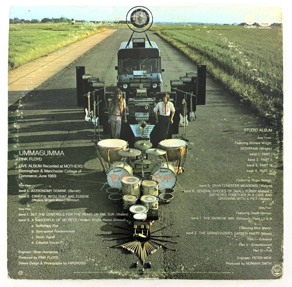 Nick Mason, Roger Waters — Roger Waters & Nick Mason Signed Autograph Ummagumma Album Record - JSA PSA COA, изображение 2