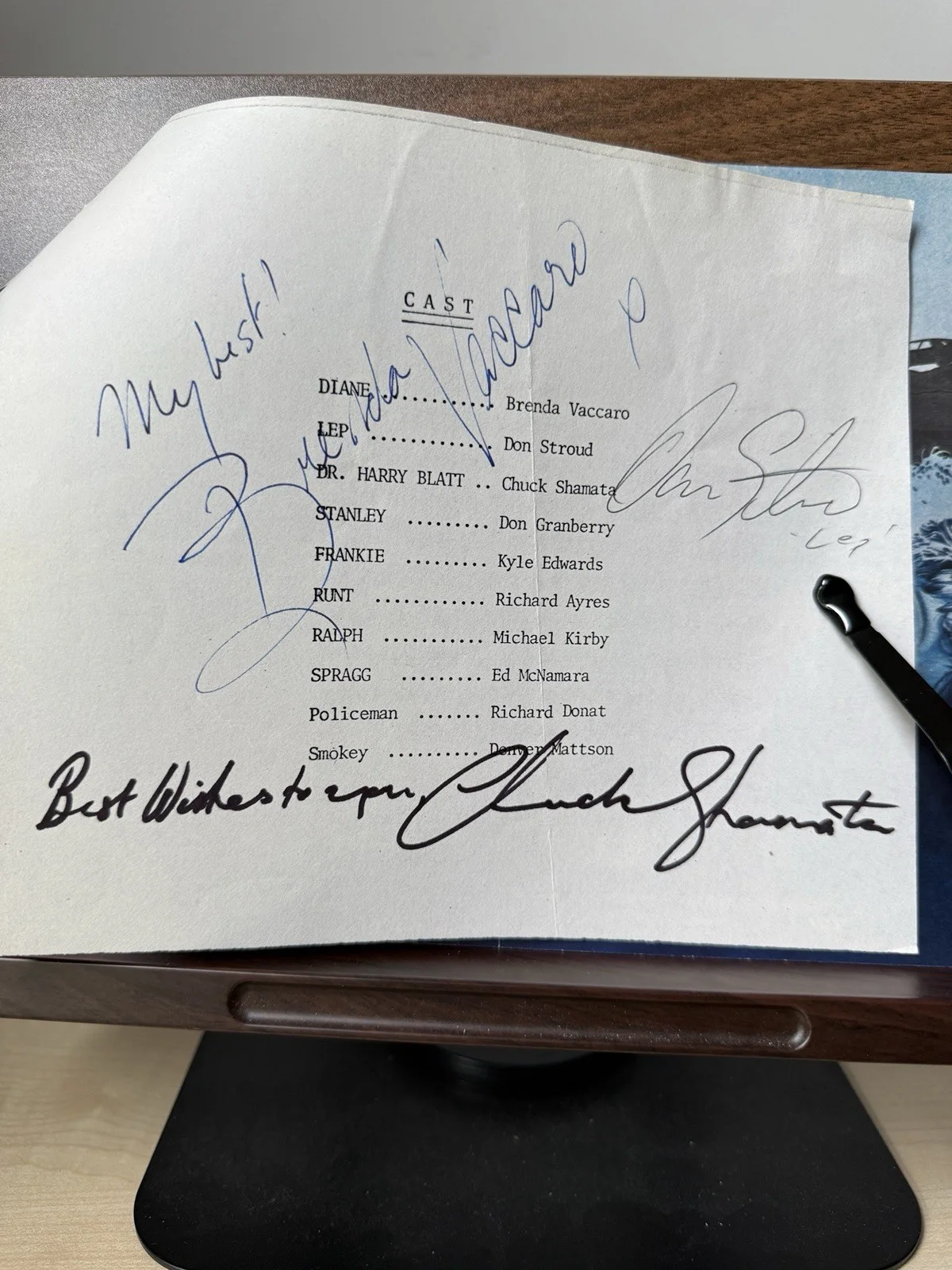 Death Weekend Hand Signed Press Pamphlet Don Stroud, image 2