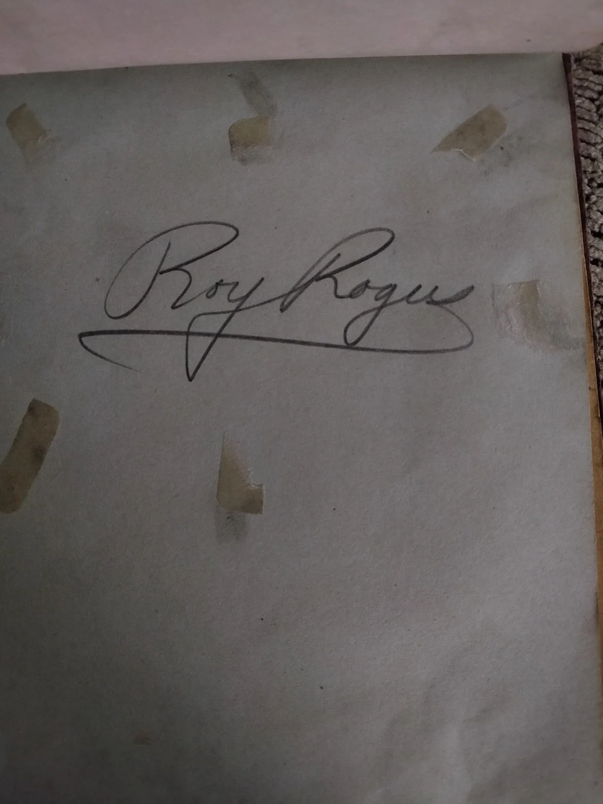 Autograph Book Lon Chaney Jr Roy Rogers Robert Young Old Movie Stars Wrestlers, изображение 5
