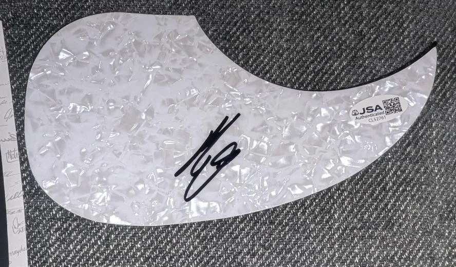 Bailey Zimmerman SIGNED ACOUSTIC GUITAR PICKGUARD COUNTRY MUSIC STAR jsa coa, image 2