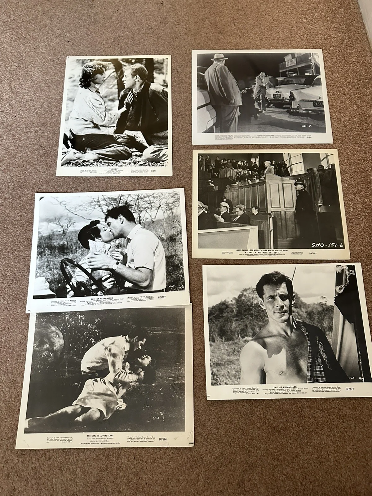Bundle Of 42 Rare Original Lobby Cards / photos .. Kirk Douglas, изображение 5