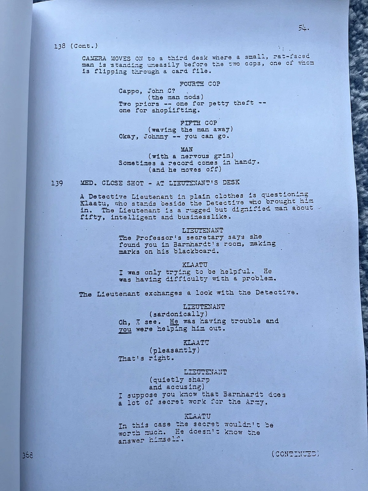 The Day The Earth Stood Still (1951) Screenplay / Script. Patricia Neal., изображение 2