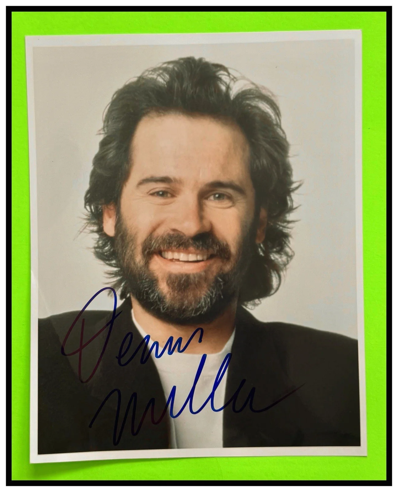 Dennis Miller — 1989 DENNIS MILLER AUTO/ SIGNED IN PERSON BACK STAGE with TICKET ~ STAR OF SNL, изображение 5