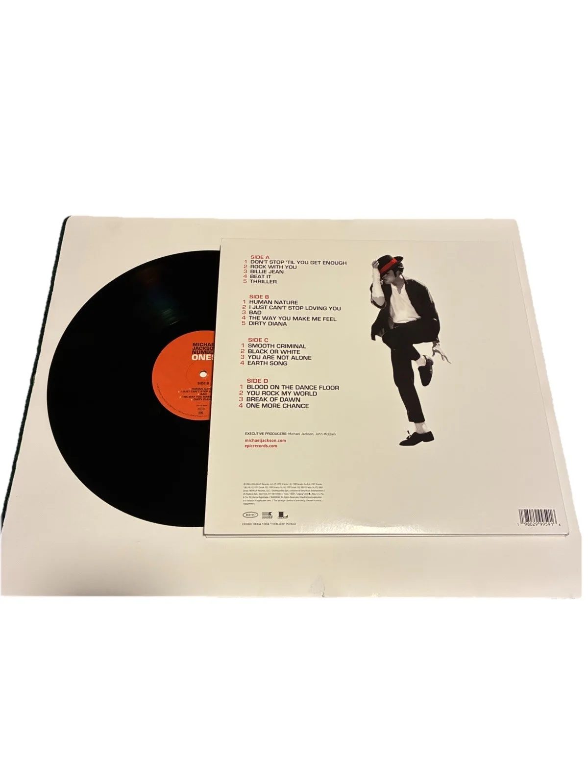 Jafaar Jackson Signed Autographed Michael Jackson Number One Hits Vinyl LP PROOF, image 2