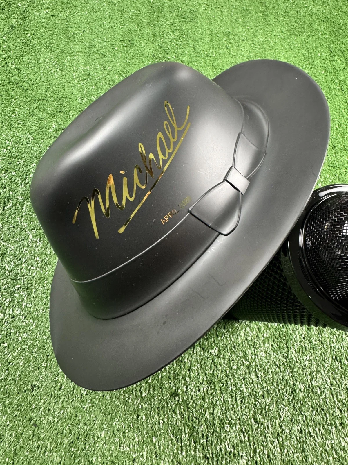 Michael Jackson (2026) Movie - Hat Popcorn Bucket & microphone Tumbler Black ✅, image 3