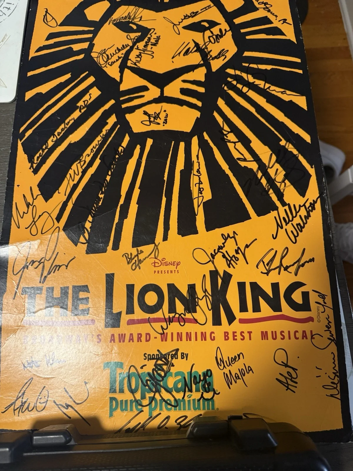 The Lion King Broadway Original Signed Poster Autographed Theater Memorabilia, изображение 2