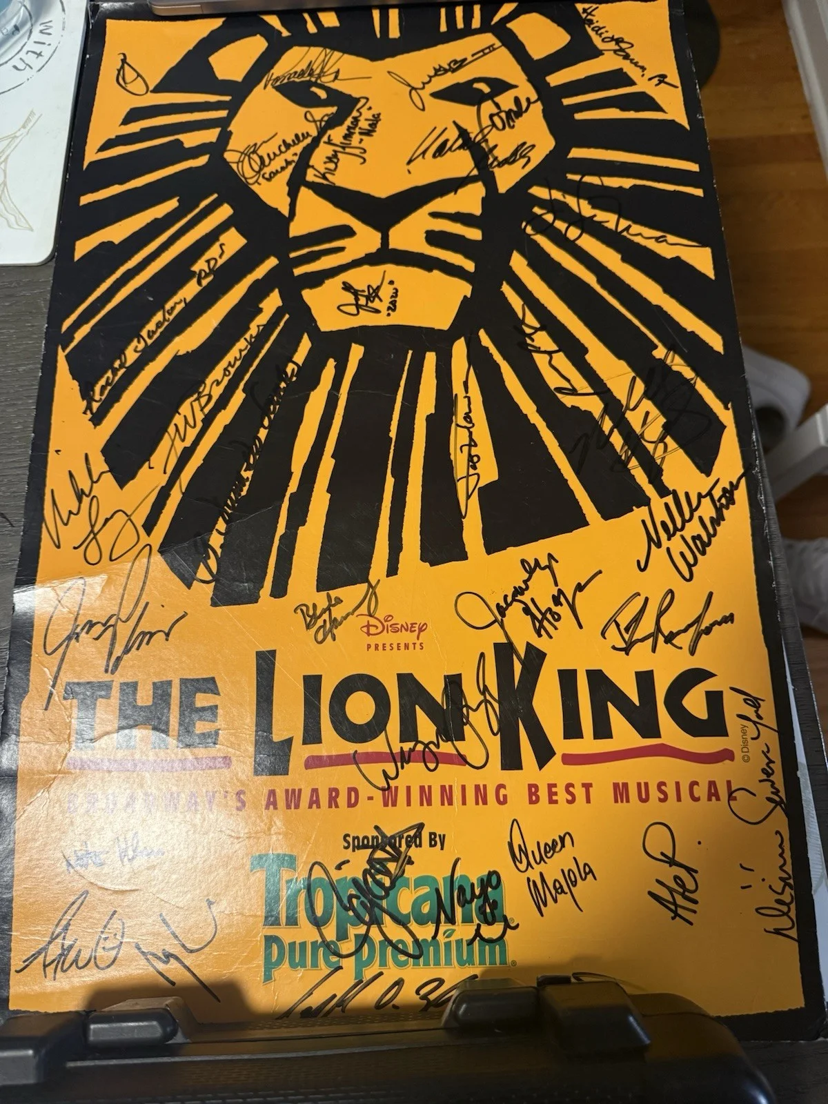 The Lion King Broadway Original Signed Poster Autographed Theater Memorabilia, изображение 4