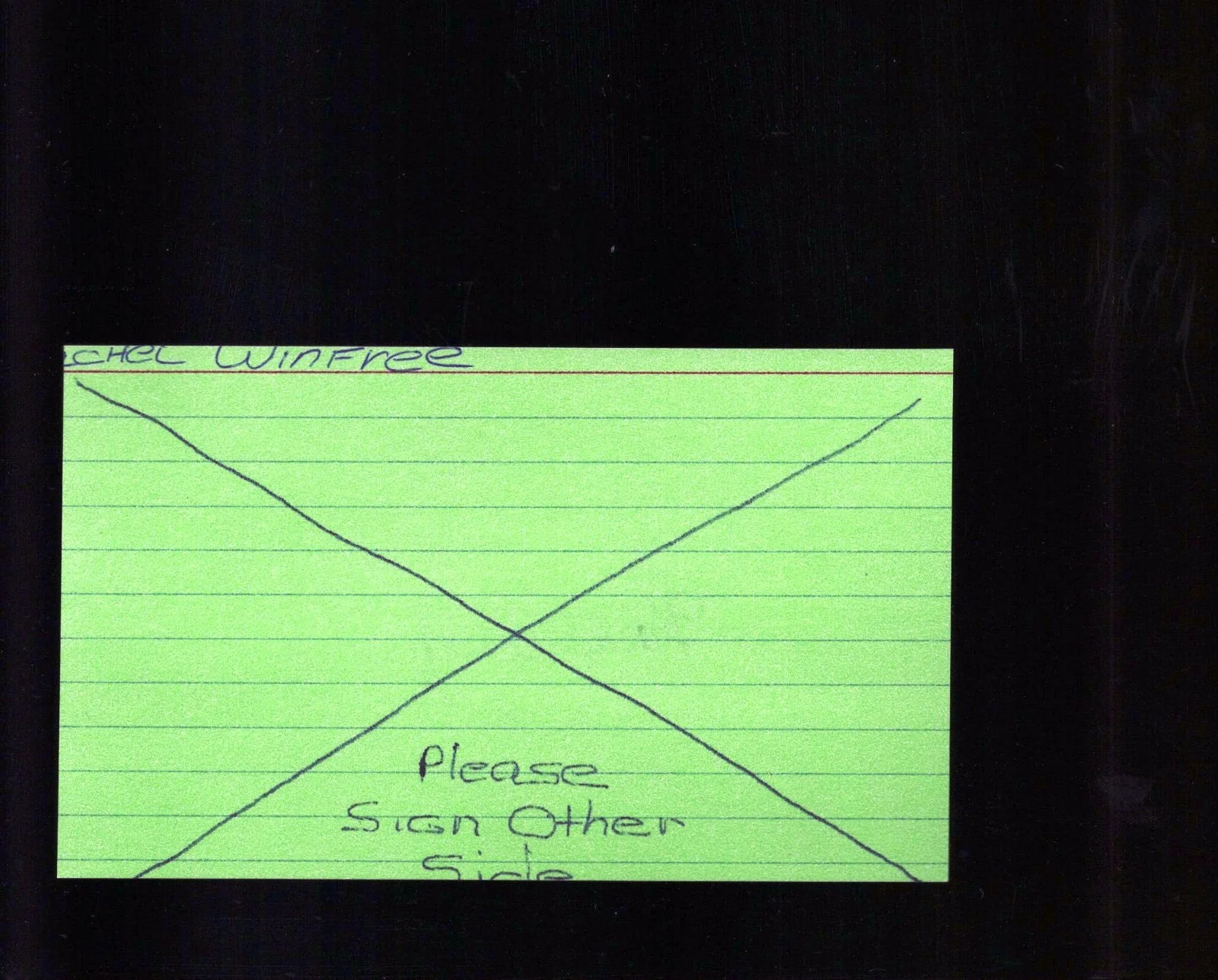 Rachel Winfree - Actress * Signed Index Card * How the Grinch Stole Christmas, image 2