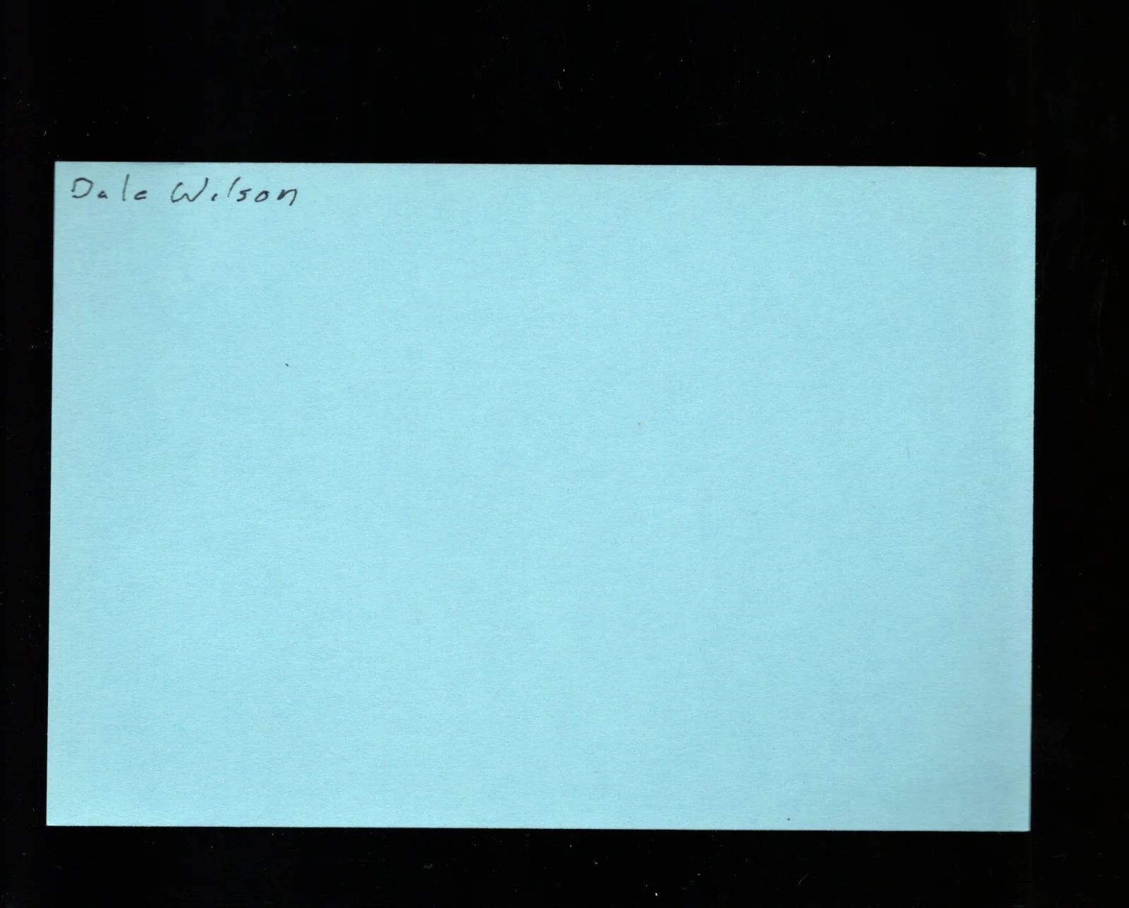 Dale Wilson - Actor * Signed Index Card * Transformers - Street Fighter, image 2