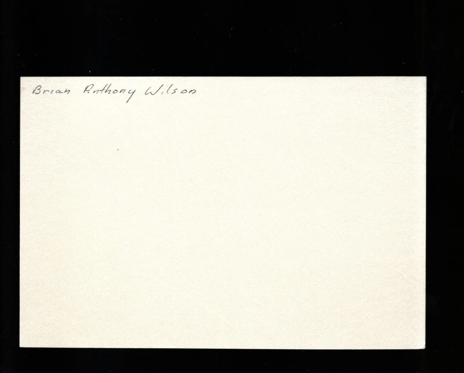 Brian Anthony Wilson - Actor * Signed Custom Index Card * The Postman - Room 9, image 2