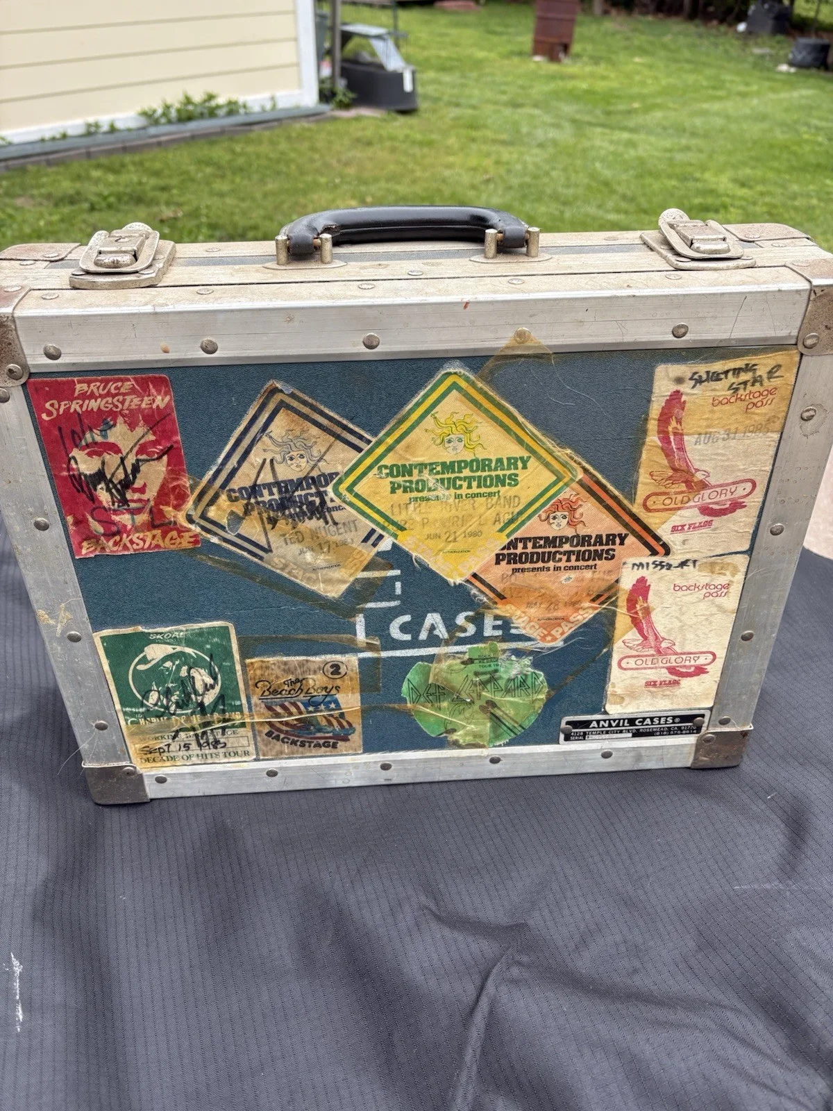 Anvil Roadie / Brief Case With Autographed By 6 Rock Stars In The Early 80s, изображение 2