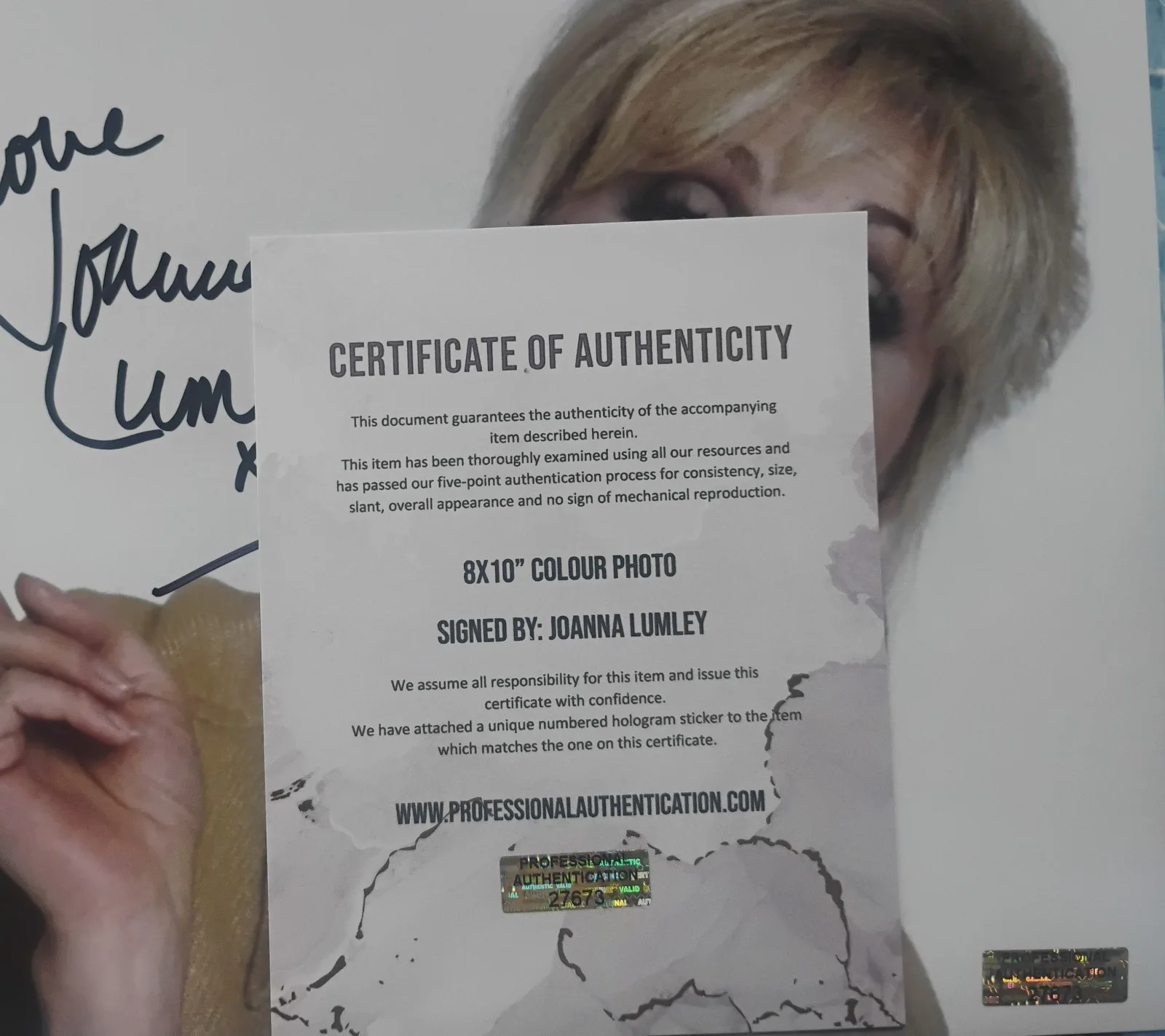 Joanna Lumley Hand Signed Autograph 8x10 Photo COA Absolutely Fabulous NO TARIFF, изображение 4