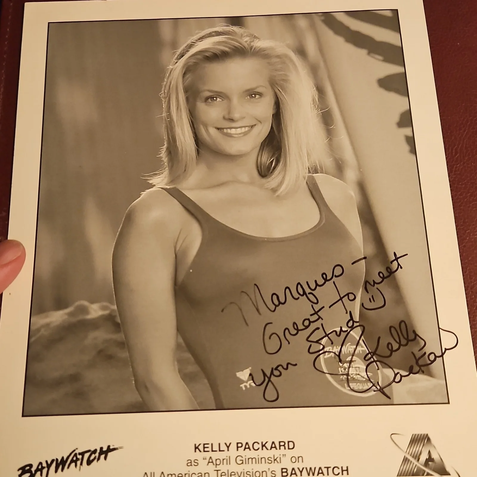 Kelly Packard — Kelly Packard Baywatch Television Original Photo Signed Autograph