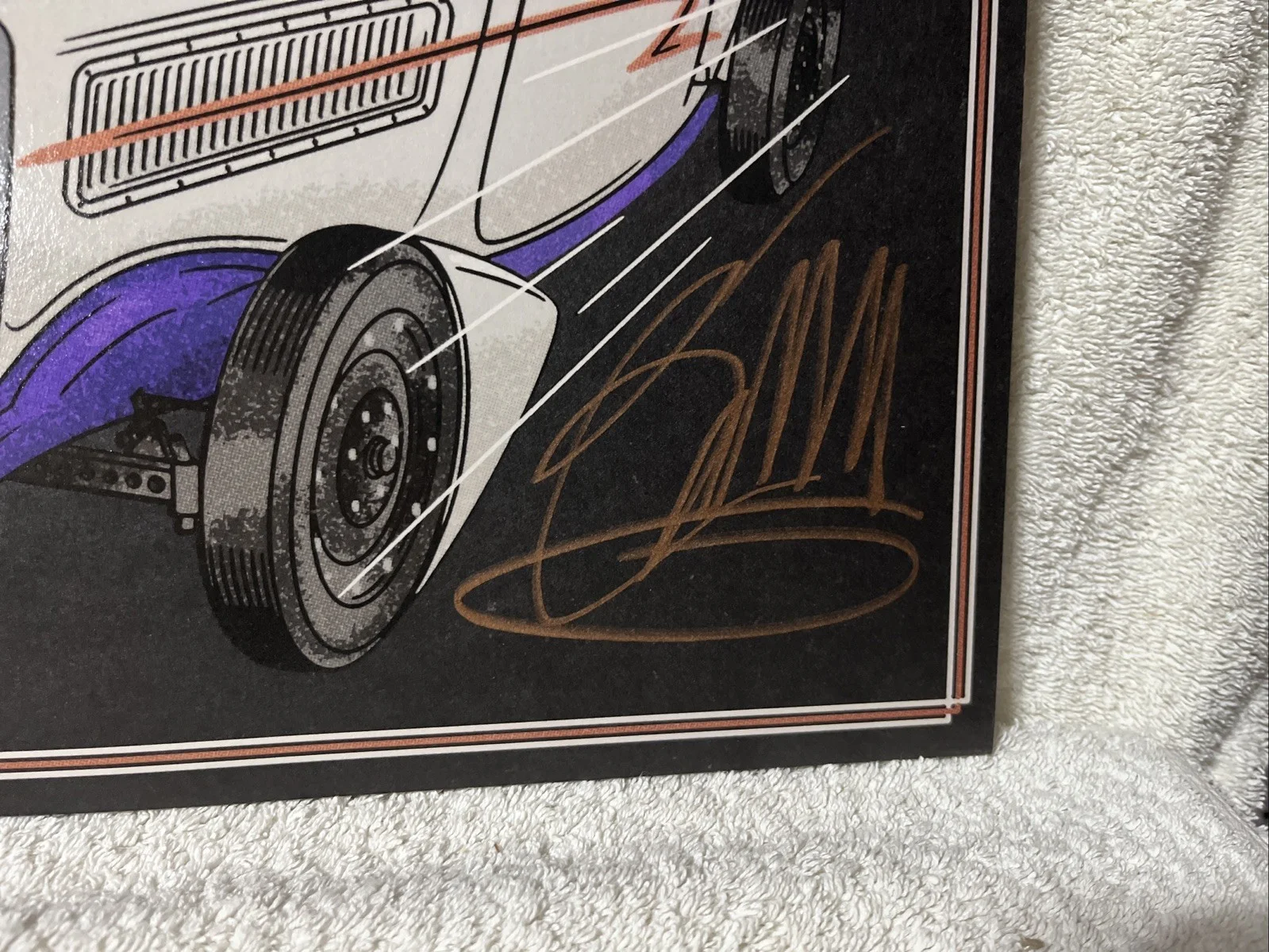 Billy Gibbons Hardware ZZ Top Signed Colored Vinyl Record LP with Guitar Pick !!, image 3