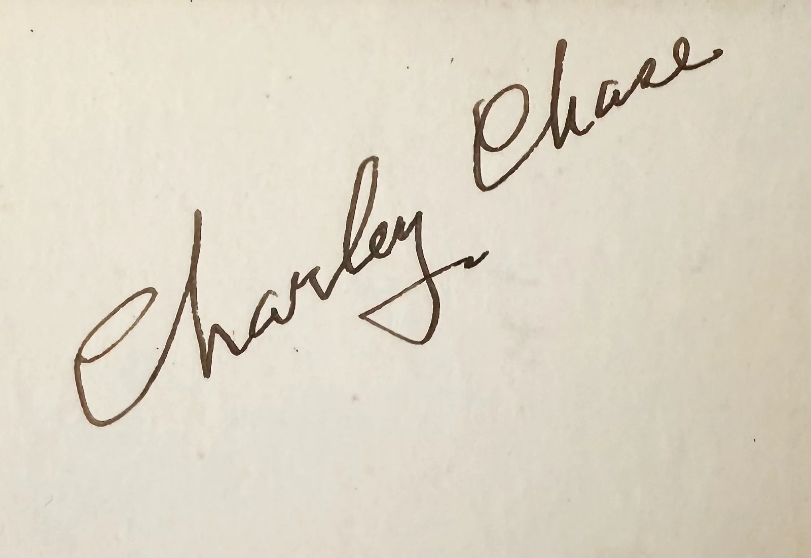 Charlie Chase — CHARLEY CHASE Signed Autographed 3" x 5" ALBUM PAGE Mack Sennett KEYSTONE KOPS, изображение 5