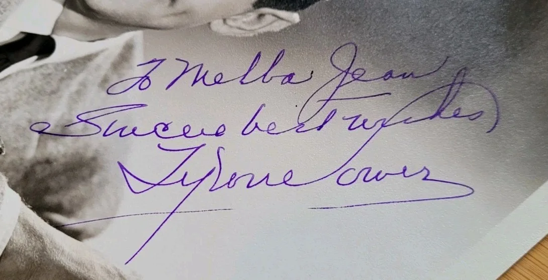 Tyrone Power — TYRONE POWER Signed/Autograph Vintage 8x10 Matte Photo - Zorro Actor, image 2