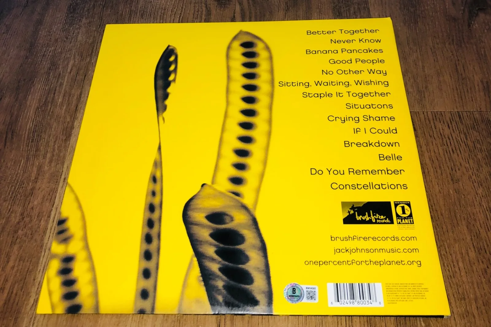 Jack Johnson In Between Dreams Signed Vinyl Record Album LP Beckett RARE, изображение 2