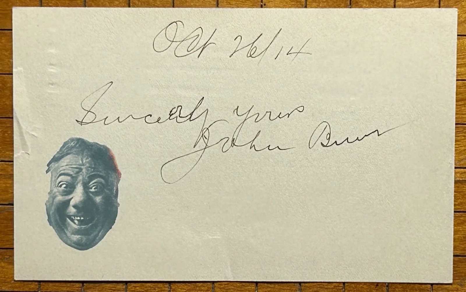 JOHN BUNNY FLORA FINCH—SIGNED PHOTO—Vitagraph Silent Comedy Team Stars, image 3