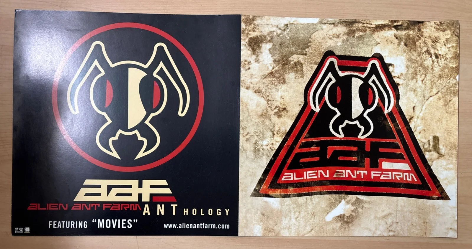 Alien Ant Farm ANThology Promo Poster SIGNED x4 2001 SKG Music Foldout 24x12, изображение 2