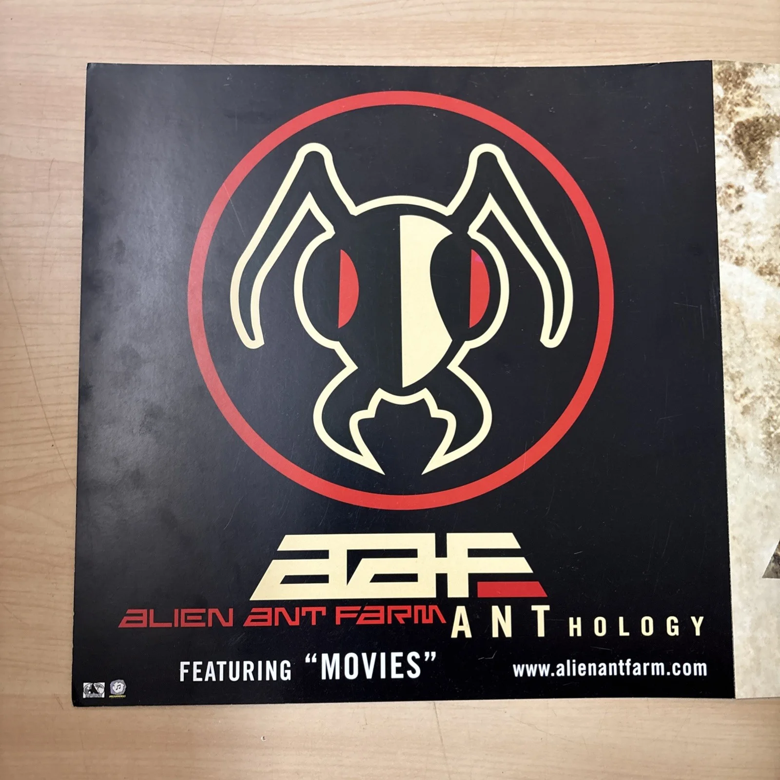 Alien Ant Farm ANThology Promo Poster SIGNED x4 2001 SKG Music Foldout 24x12, изображение 4