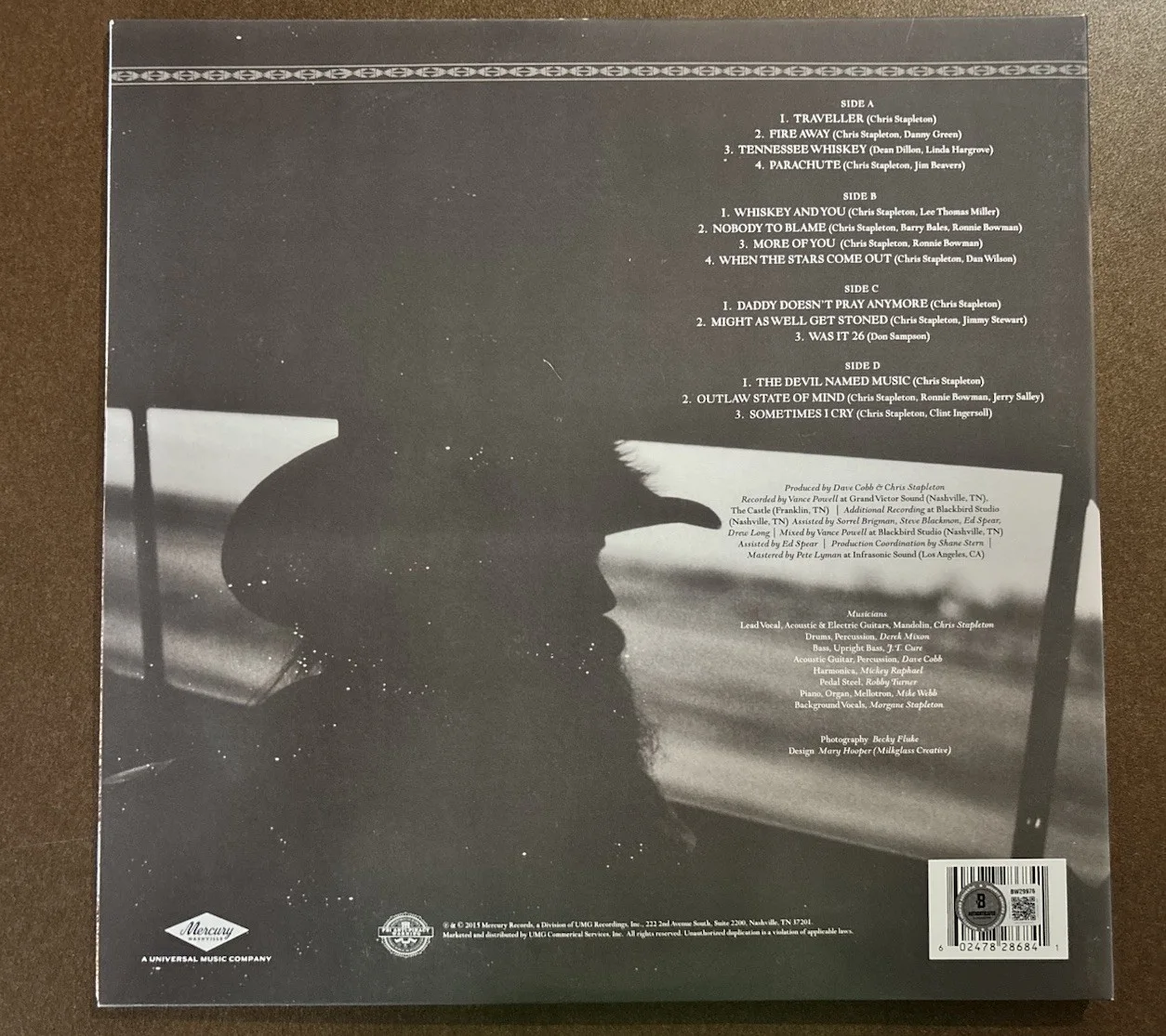 Chris Stapleton Autographed Vinyl LP Traveler Signed Beckett Authentic Country, изображение 3