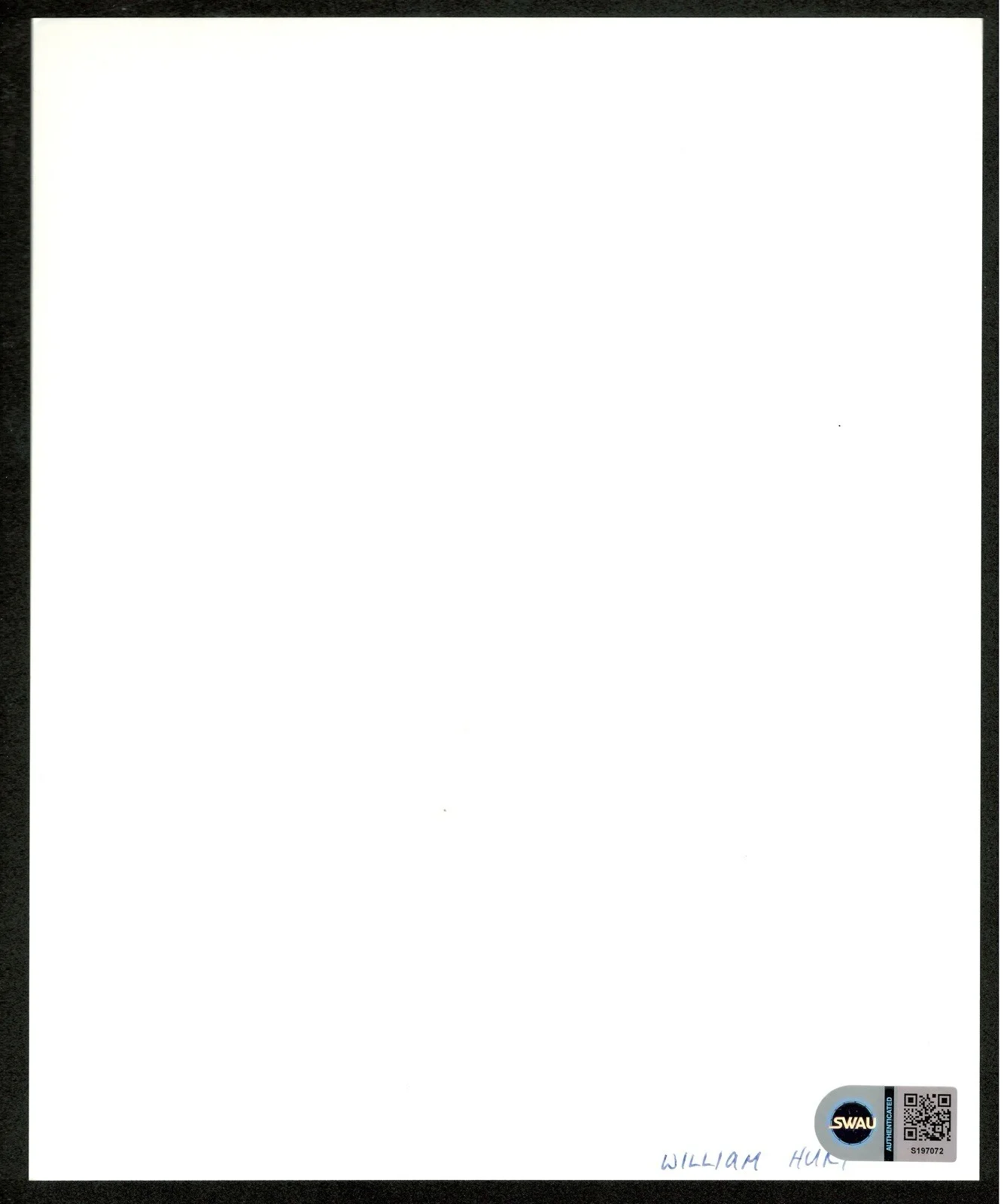 William Hurt Signed Autographed 8x10 Photo SWAU Cert Broadcast News Marvel, image 2