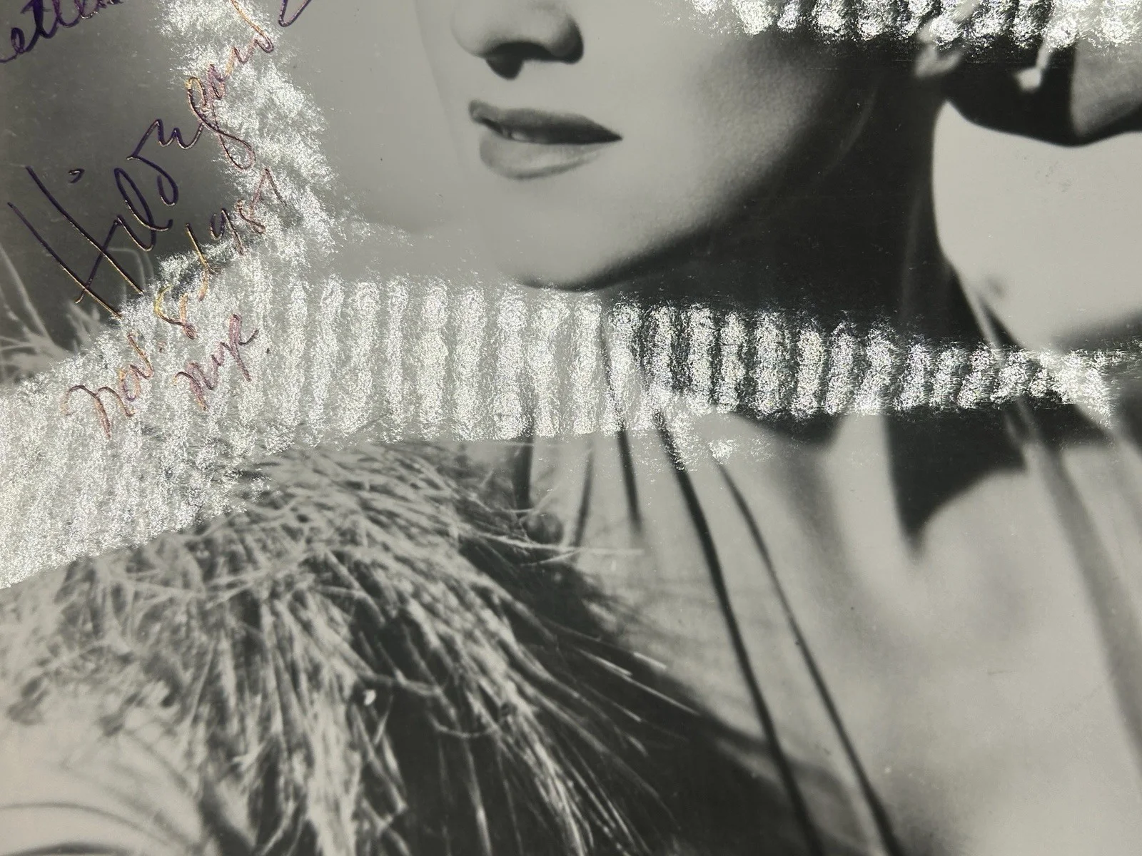 Hildegarde — HILDEGARDE SIGNED 8x10 PHOTO Original Autograph JSA COA Date 1987 CABARET SINGER, image 5