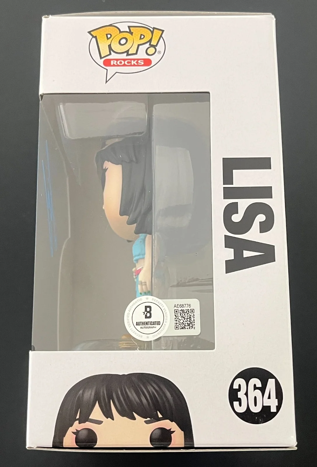 LISA LALISA MANOBAL SIGNED BLACKPINK FUNKO 364 w/EXACT VIDEO PROOF & BECKETT COA, изображение 5