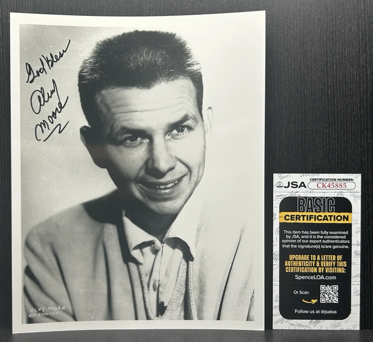Alvy Moore — ALVY MOORE HAND SIGNED 8x10 PHOTO Original Autograph JSA COA Green Acres TV Show, изображение 2