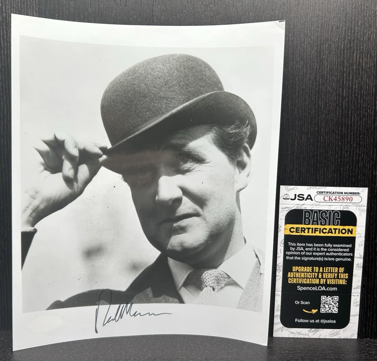 Patrick Macnee — PATRICK MACNEE HAND SIGNED 8x10 PHOTO Original Autograph JSA COA The Avengers, изображение 2