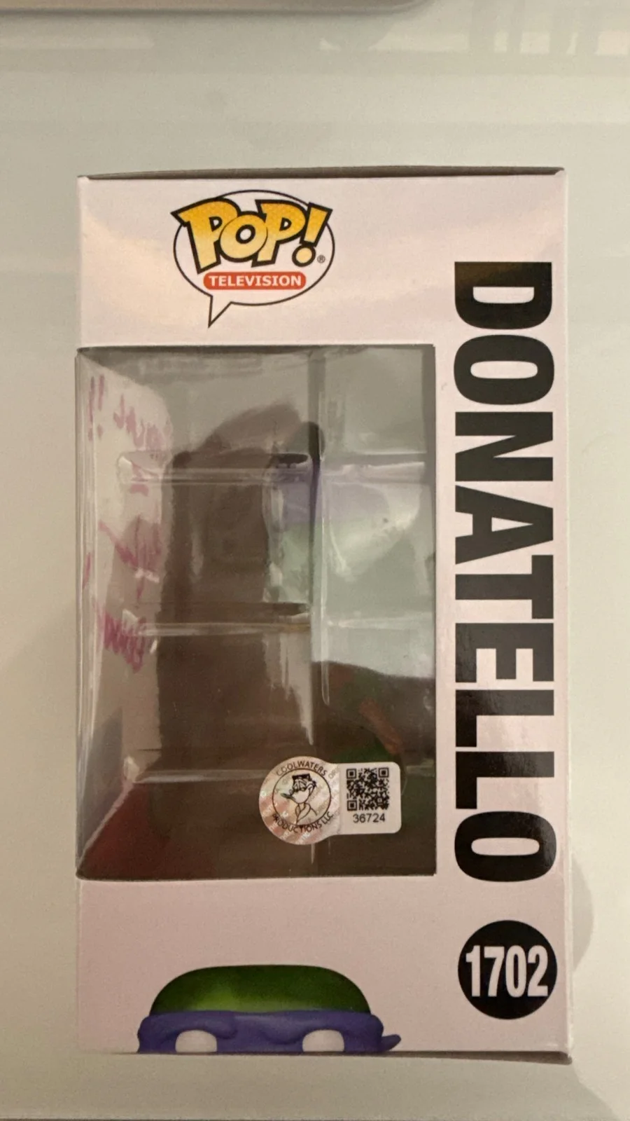 Leif Tilden — TMNT Donatello FUNKO POP 1702 Autograph signed by Leif Tilden (Coolwaters COA), image 4