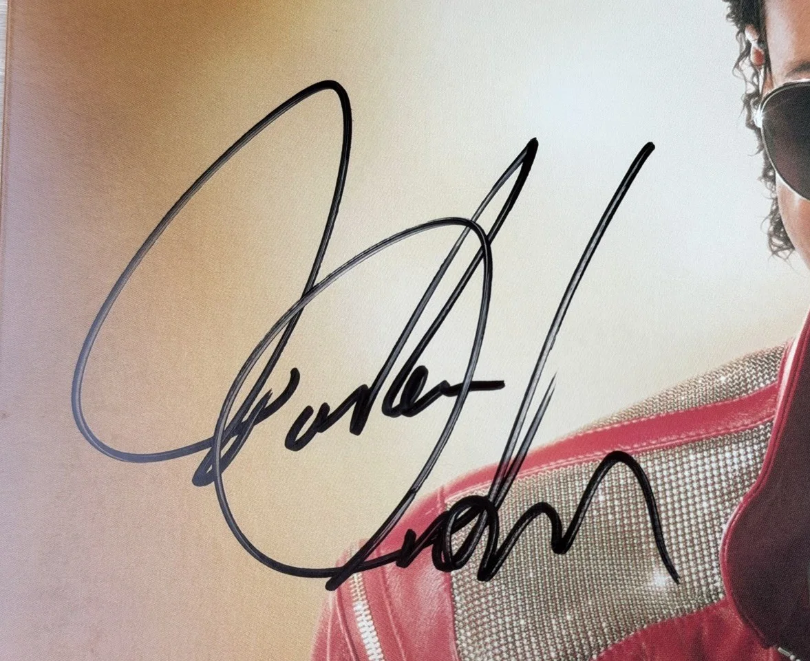 Jaafar Jackson Signed Michael Movie Vinyl LP Album Soundtrack FULL NAME PSA AUTO, изображение 2