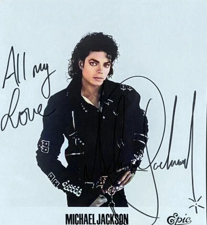 6 iconic Michael Jackson Autographed 8.5x11 Inch Glossy Signed RePhoto, изображение 5