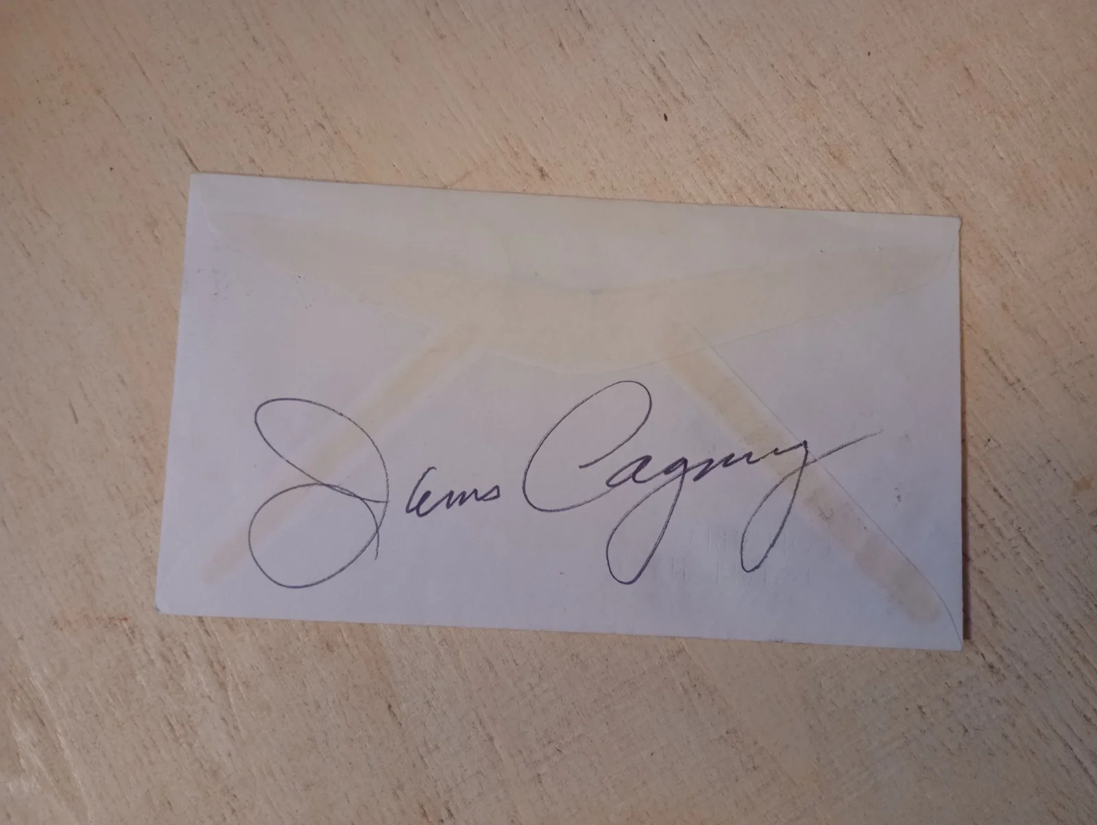 James Cagney — James Cagney (1899-1988) Autographed First Day Cover, image 2