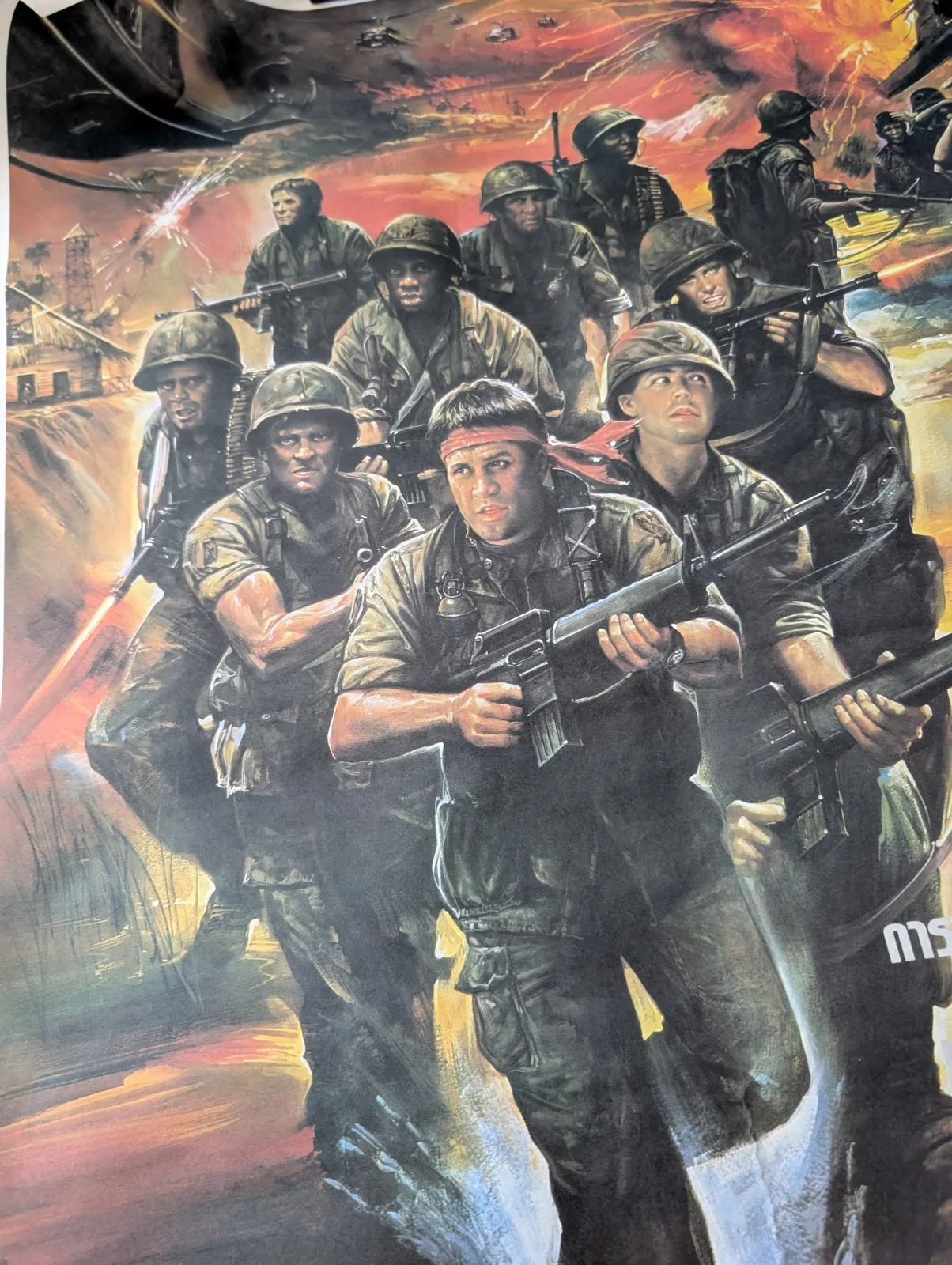 Tour Of Duty Retro Original Thai Film Poster Cult 80s Tv, изображение 5