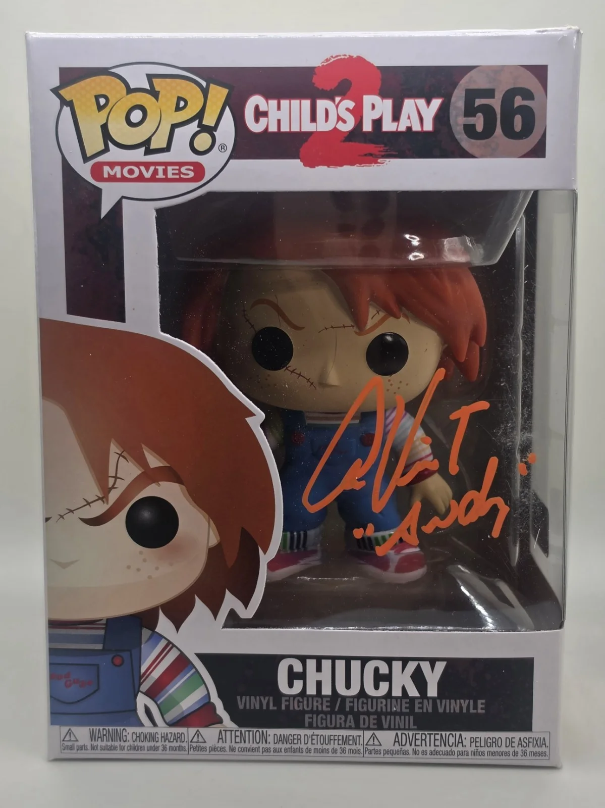 Andy — Funko Pop! Child's Play 2 Chucky #56 Autographed Vinyl Figure Signed by Andy