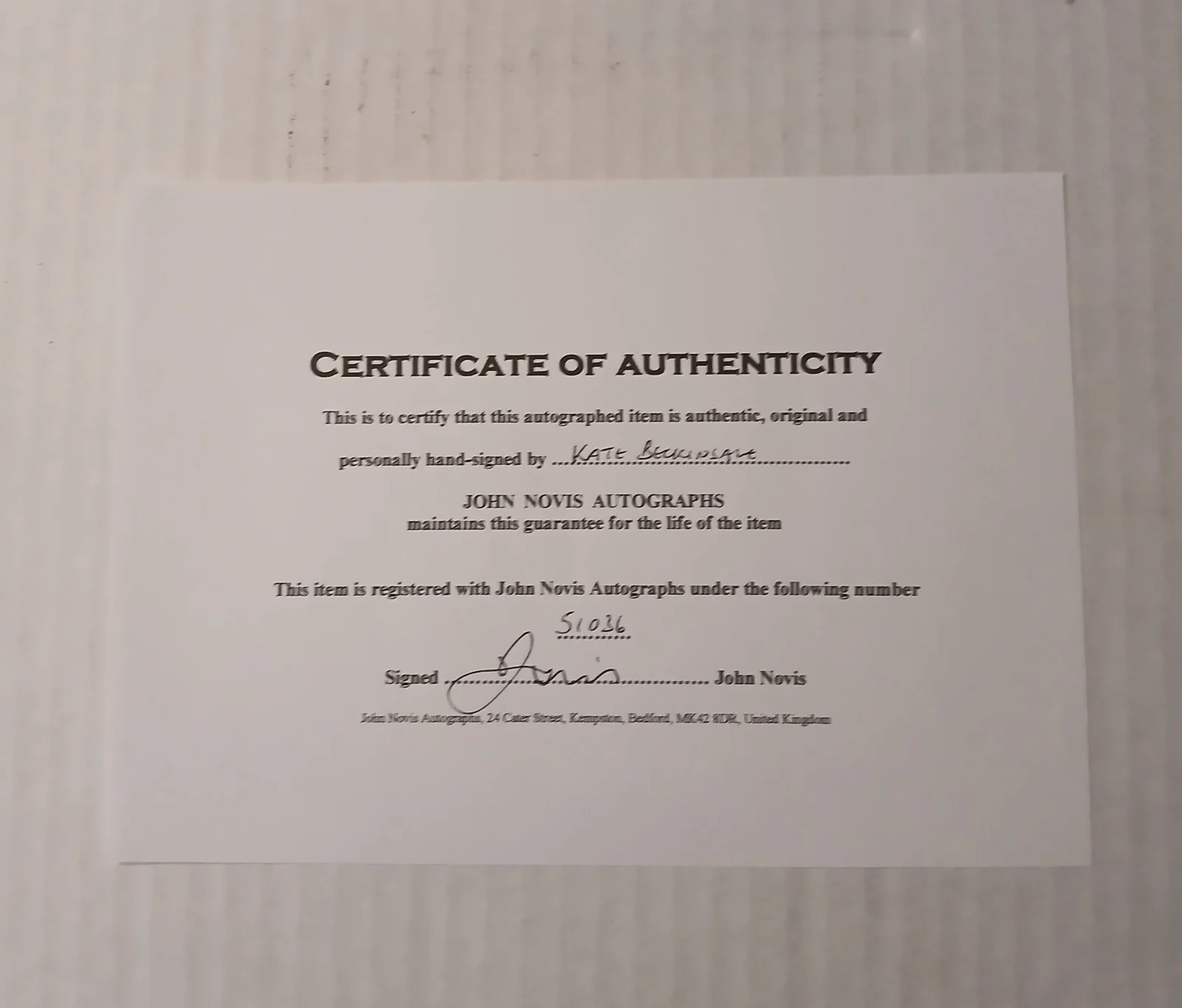Sexy Kate Beckinsale Signed Autographed 8 x 10 Photo with COA!, image 2
