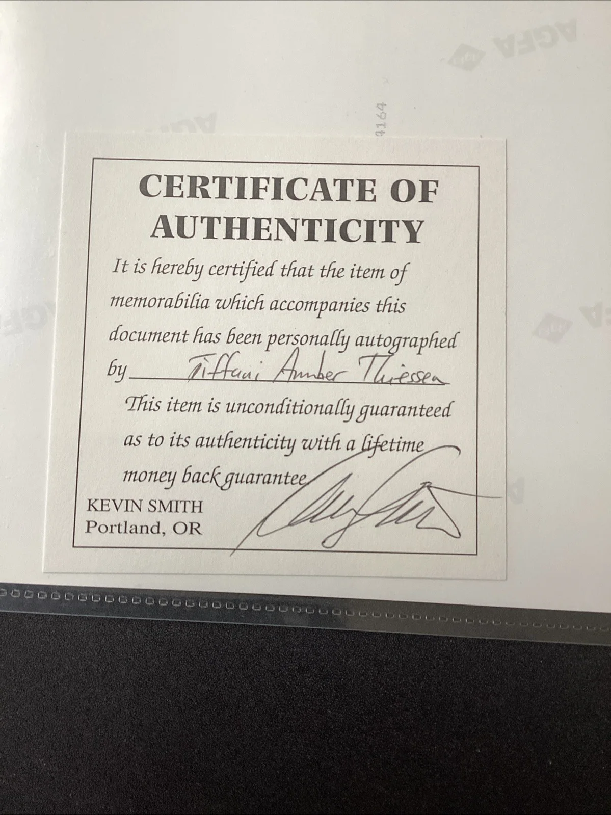 Tiffani Amber Thiessen Signed 8x10. Saved By The Bell. Beverly Hills 90210. COA, image 2
