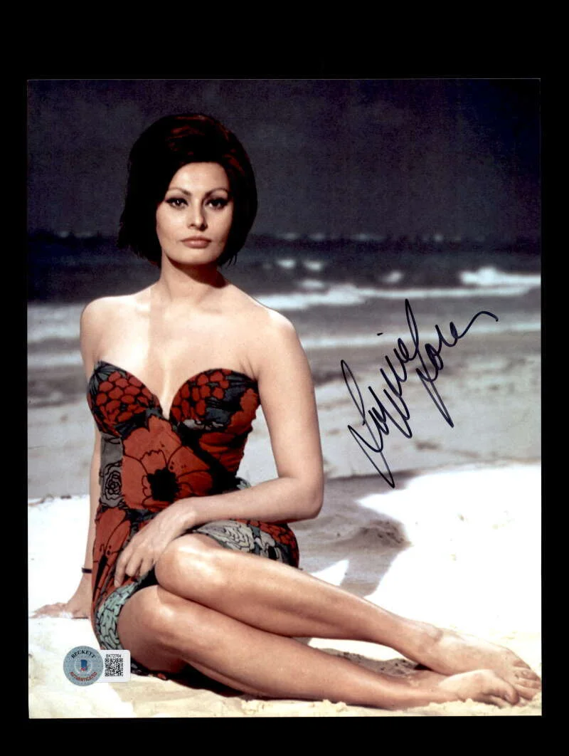 Sophia Loren — Sophia Loren Beckett BAS Signed 8x10 Photo Autograph 5