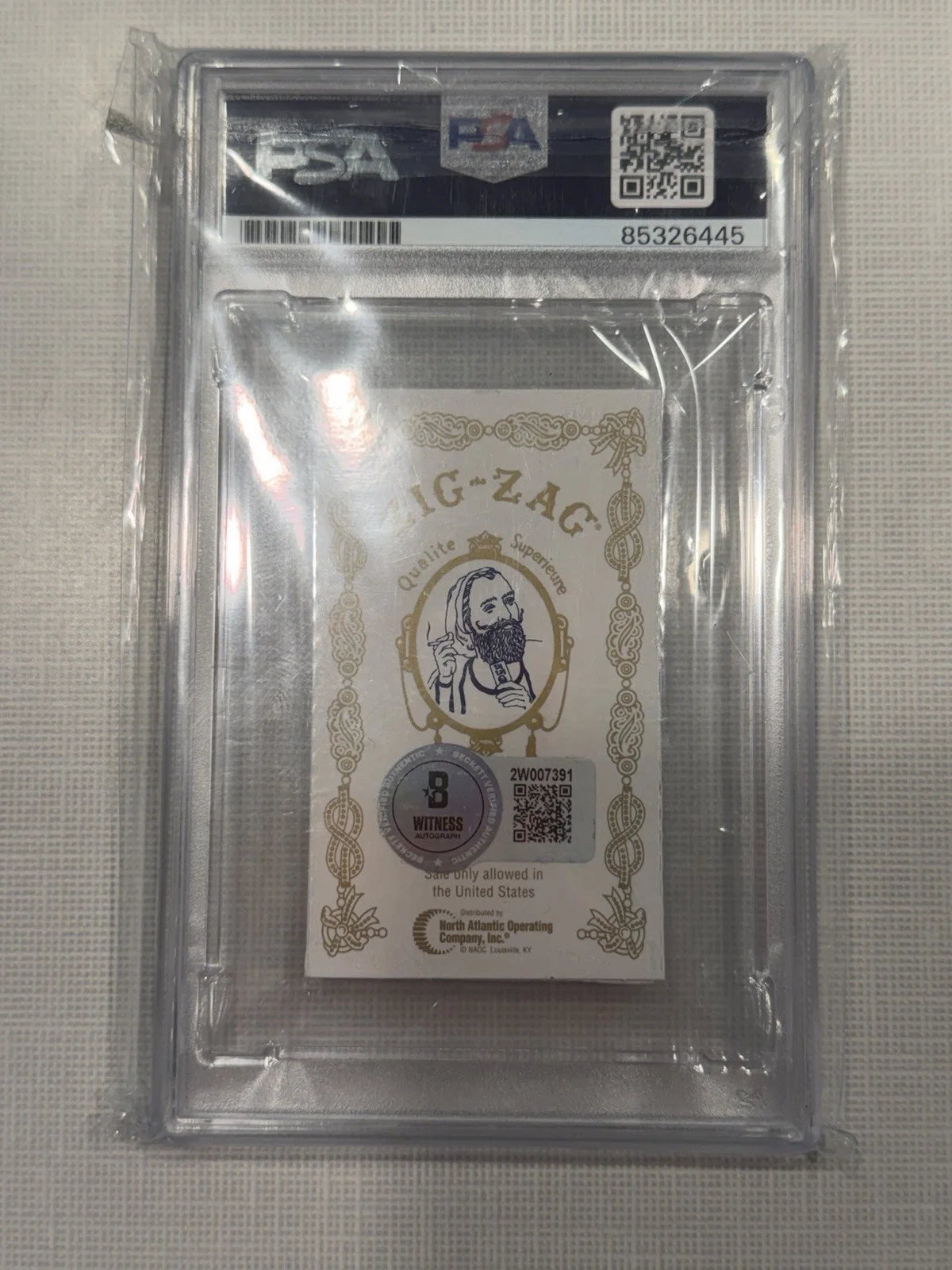 Cheech Marin And Tommy Chong Dual Signed Auto Cigarette Papers Zig-Zag PSA 10, image 2