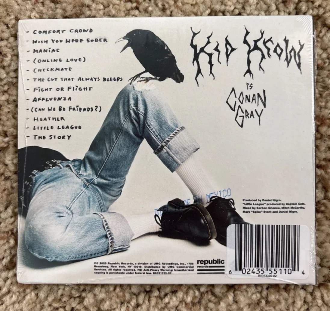 Conan Gray Kid Krow SIGNED CD - Limited Edition, image 2