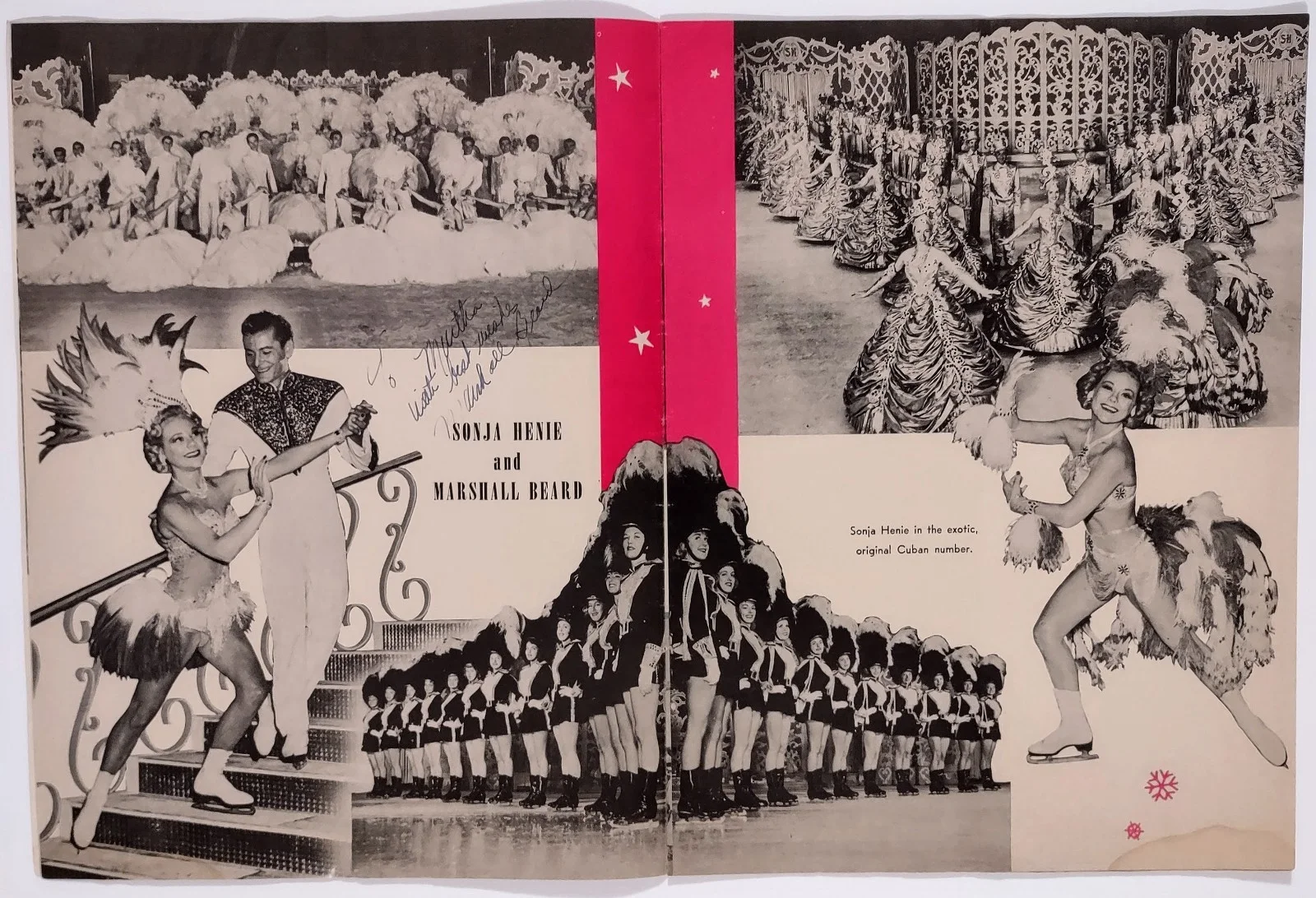 Marshall Beard, Marshall Chapple, Ted Roman — Sonja Henie 1954 Ice Revue Souvenir Program - Beard/Chapple/Roman Autographs, image 4