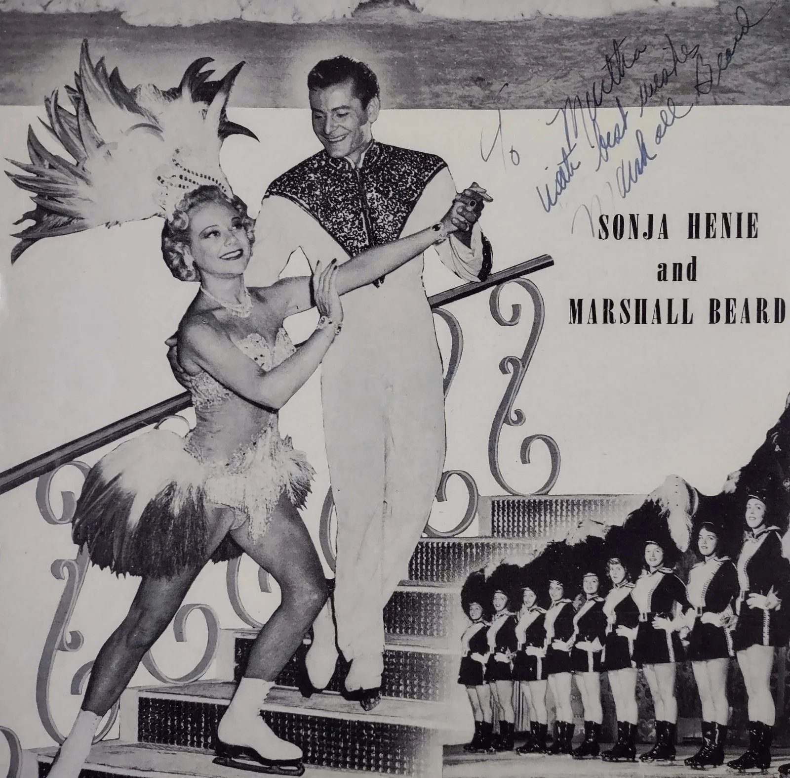 Marshall Beard, Marshall Chapple, Ted Roman — Sonja Henie 1954 Ice Revue Souvenir Program - Beard/Chapple/Roman Autographs, image 5