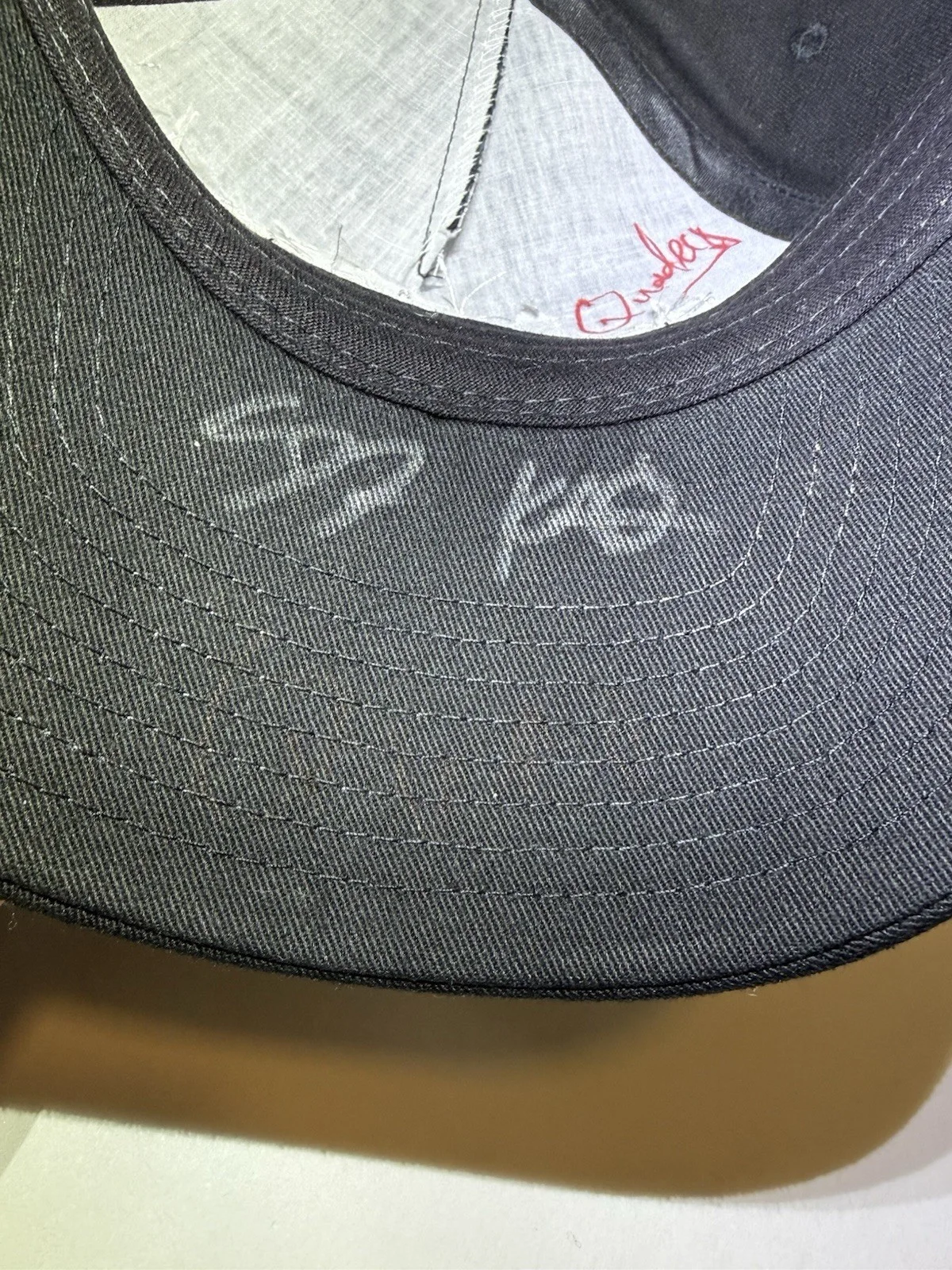 TRIPLE SIGNED DOMINIC FIKE + KEVIN ABSTRACT + QUADECA BLUSH HAT GEEZER AUTOGRAPH, image 5